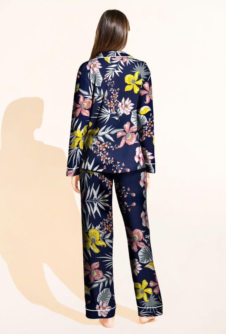 Yumi Nights – Midnight Garden Pajama Set 🌙🌺